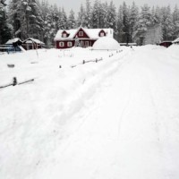 Schnee in Karelien